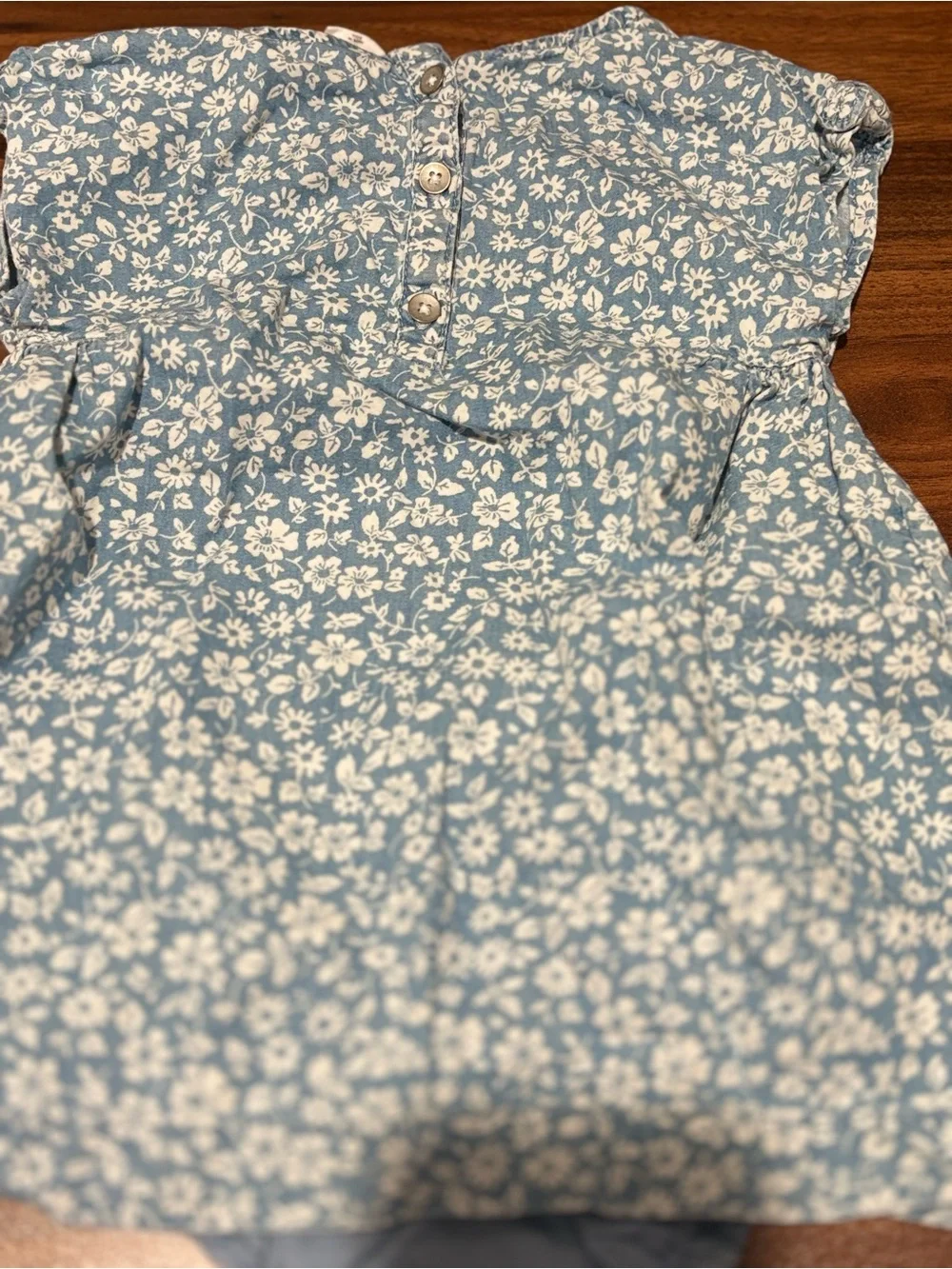 GAP Light Blue Floral Baby Dress with Bloomers